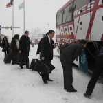 MBA Students in Omaha Snow