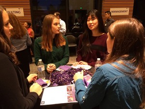 Undergrads meet alumni at networking night