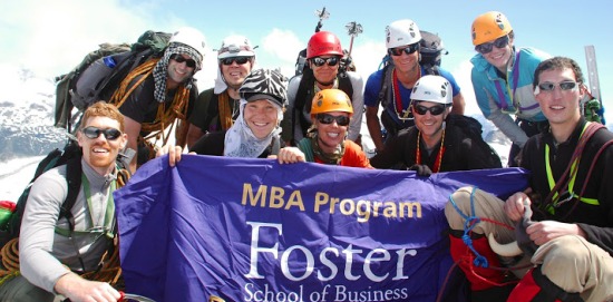 MBA students at Mt. Rainier