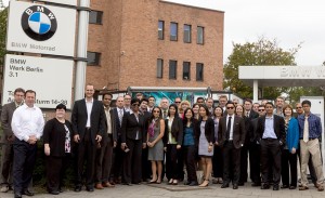 EMBA students tour a BMW factory