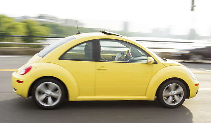 Yellow VW Beetle
