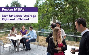 Foster MBA students in discussions
