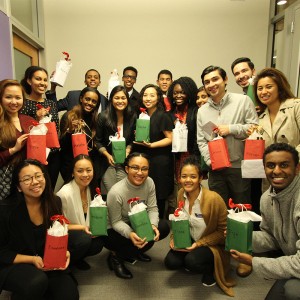YEOC students with gifts