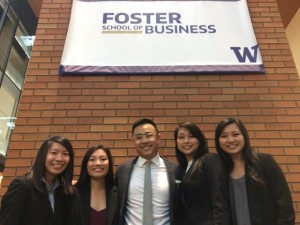 Foster students at the Strategy Development Case Competition