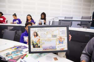 An example of the vision board activity with YEOC mentees
