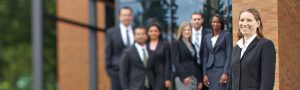 Foster Full-time MBA students in professional attire