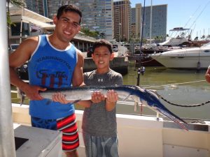 Brandon Villareal fishing with his brother
