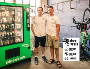 Rider Oasis creates a network of interconnected, 24/7 outdoor vending machines for active individuals. 