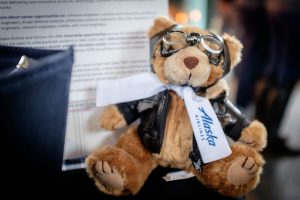 Photo of cute Alaska Airlines Teddy Bear