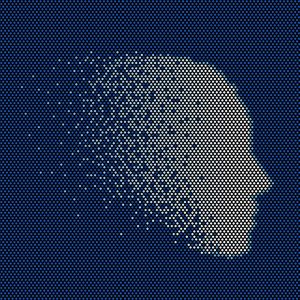 Artificial intelligence head, composed of bits