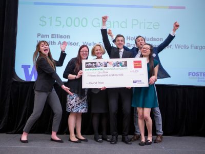 BioPots won the $15,000 Wells Fargo grand prize at the Alaska Airlines Environmental Innovation Challenge, hosted by the Buerk Center for Entrepreneurship.