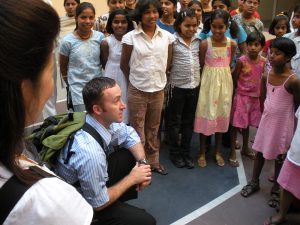 EMBA students visit an orphanage