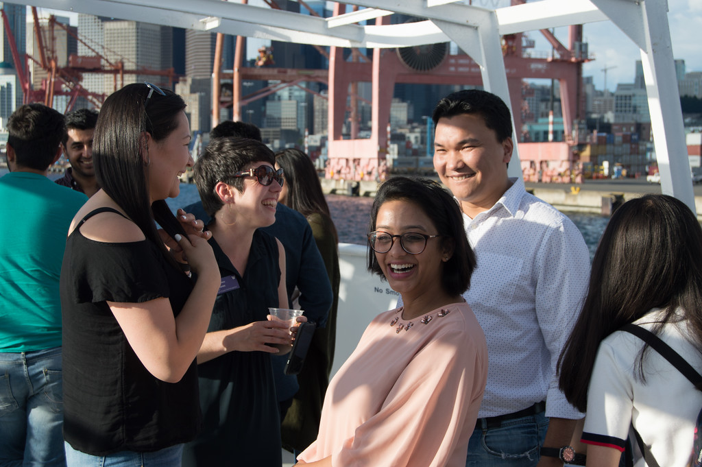MSCM students on the boat cruise