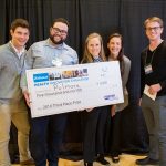 The WRF Capital $5,000 third place prize to Pulmora at the 2019 Hollomon Health Innovation Challenge