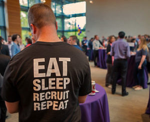 t-shirt that says Eat Sleep Recruit Repeat