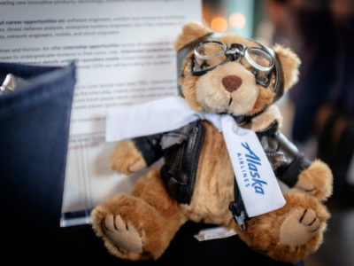 alaska airlines teddy bear