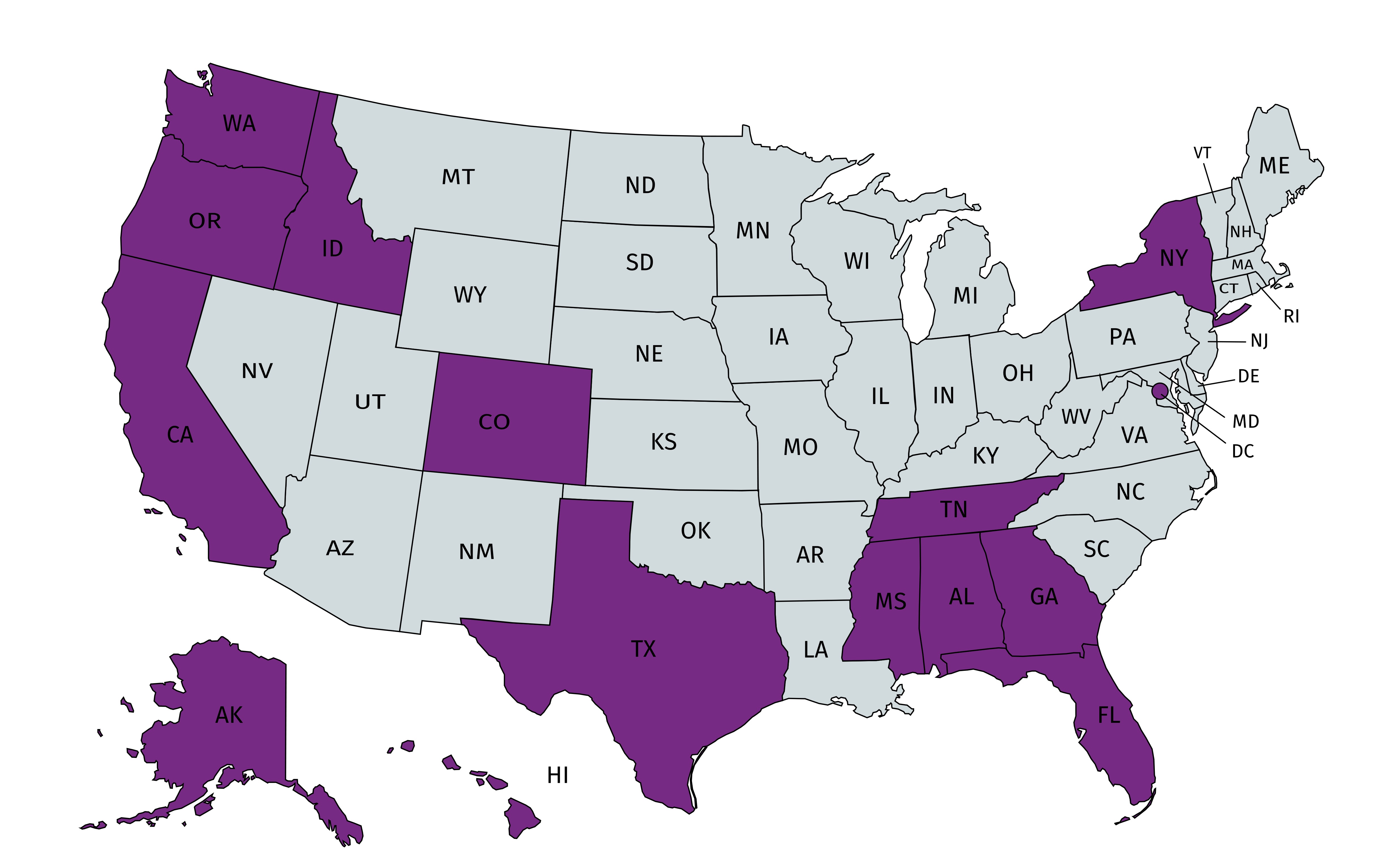 Map of Hybrid Applicants - Foster Blog