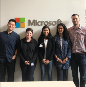 Mike with his team at Microsoft