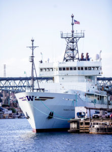 The R/V Thomas G. Thompson, and a smaller local research vessel named the R/V Rachel Carson are managed by UW Oceanography. Discovery Health is providing guidance and services to protect the crew onboard.