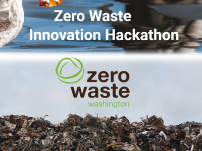 The first Pacific NW Zero Waste Innovation Hackathon, the three main prize winners were selected for their treatments of the inaugural theme “Making Trash Obsolete”.
