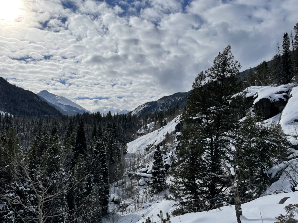 snowy mountains