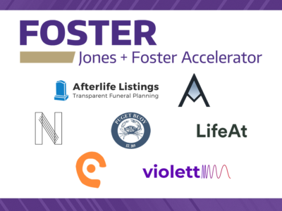 The early-stage startups accepted into the 2021 Jones + Foster Accelerator at the University of Washington could get up to $25k in funding.