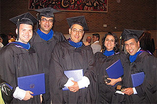 Yaser with his TMMBA team at graduation