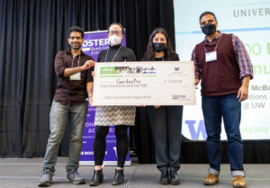 The $5,000 UW EarthLab Community Impact Prize went to team GardenPro from UW in the 2022 Alaska Airlines Environmental Innovation Challenge