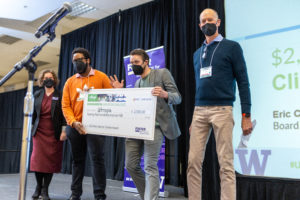 Team Ultropia from UW won the $2,500 Best Idea for Climate Impact Prize sponsored by E8 board member Eric Carlson, in the 2022 Alaska Airlines Environmental Innovation Challenge