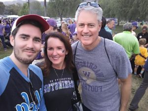 Photo of Jean Gekler and Family at UW game