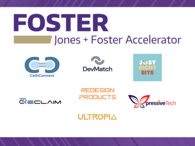Seven startups accepted into the 2022 cohort of the Jones + Foster Accelerator will seek to meet 6 months of milestones for a possible award of up to $25,000
