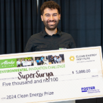 SuperSurya from UW was awarded the $5,000 UW Clean Energy Institute Clean Energy Prize at the 2024 Alaska Airlines Environmental Innovation Challenge