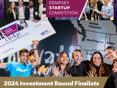 Judges selected 37 finalists to advance from a record pool of 136 student teams in the 2024 Dempsey Startup Competition at the University of Washington