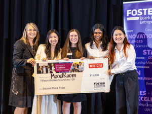 Judges awarded the $15,000 BECU Second Place Prize to MoodRoom