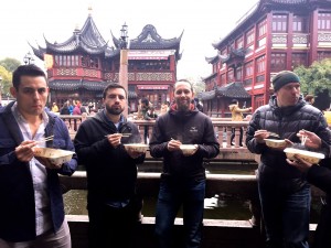 Sampling local cuisine on the China Study Tour
