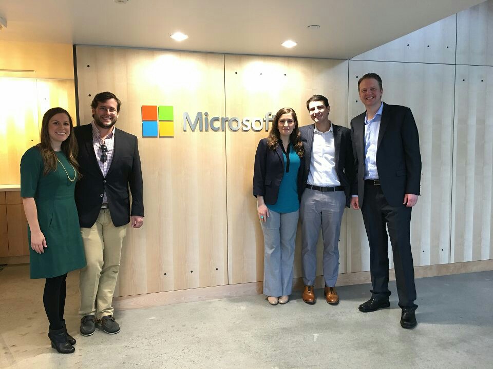 Second and third-year Evening MBA students presented a joint marketing strategy for Dell and Microsoft in the spring of 2016